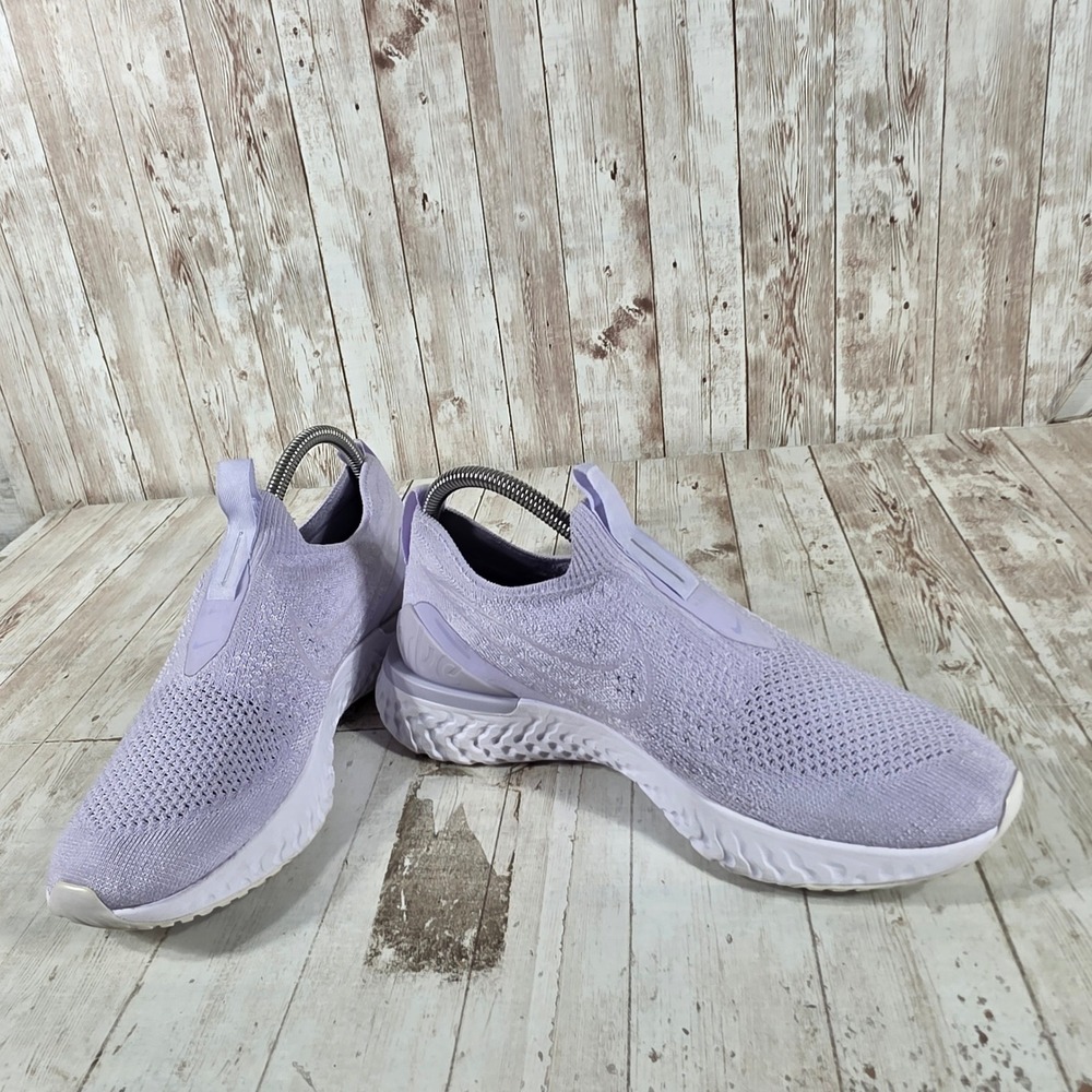 Nike Epic React Phantom Flyknit Lavender Purple Women 8.5 BV0415-500 Running - Picture 8 of 8